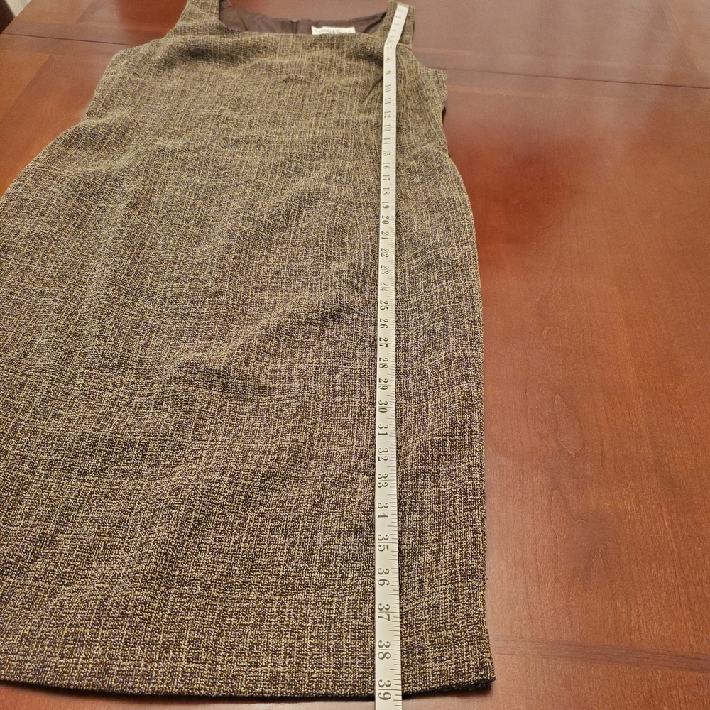 Danny & Nicole Textured Brown Dress/Jacket Set - Picture 14 of 14